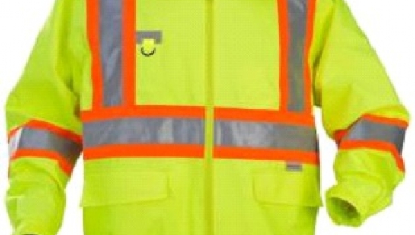 High Visibility Bomber Jacket with Orange Contrasting 3M Reflective Material